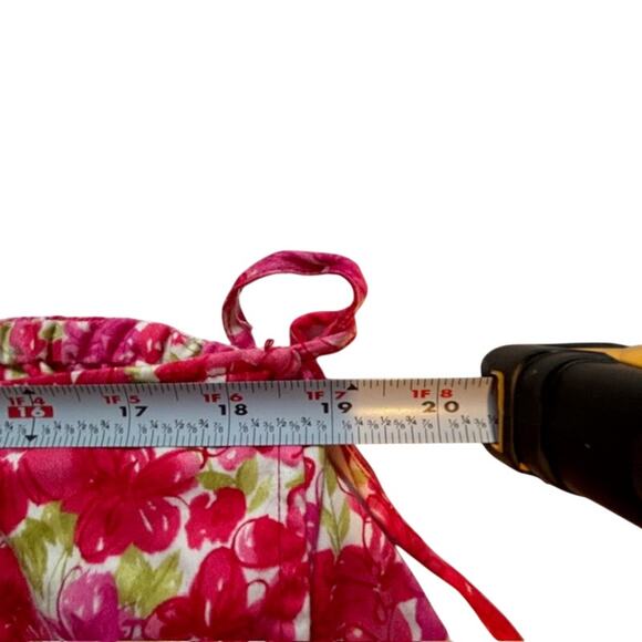 Coldwater Creek Skirt Pink Short Floral Wrap Tie Front Sz 2X - Picture 7 of 9